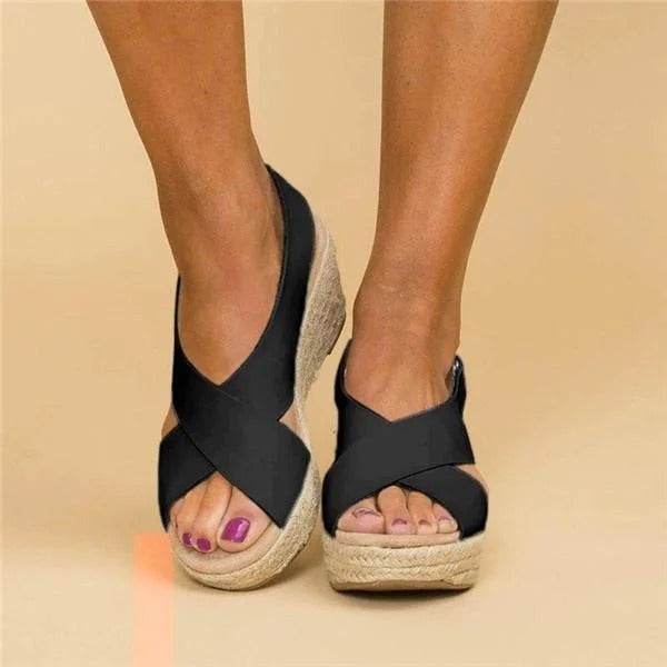 HD | Sandales élégantes avec zébrures