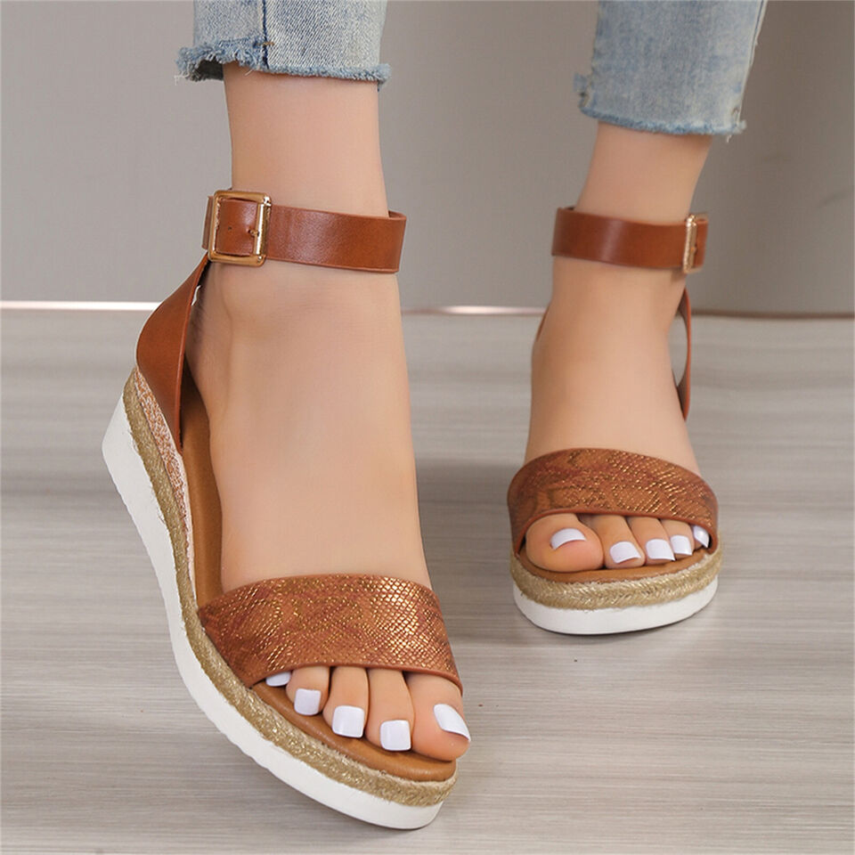 Addison - Sandales pour femmes en peau de serpent