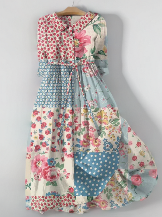 Carmen - Robe florale ample de style bohème