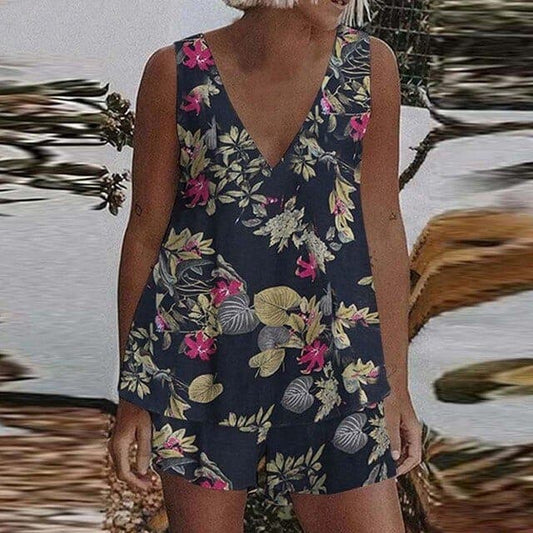 HD | Classico e fresco set di top e pantaloncini