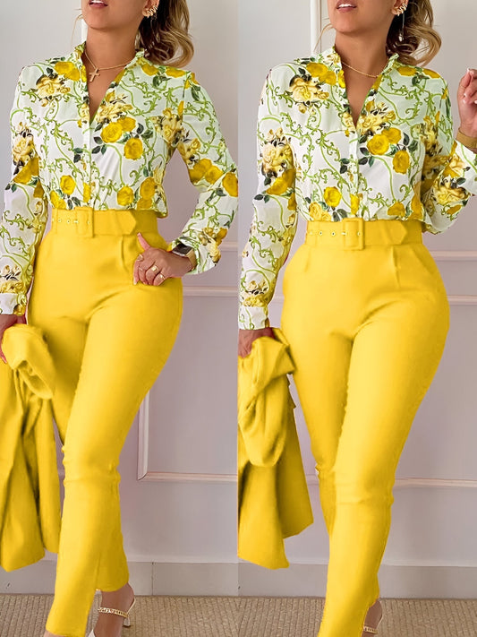 Aranka | Top à col en V et pantalon taille haute (saison 2)